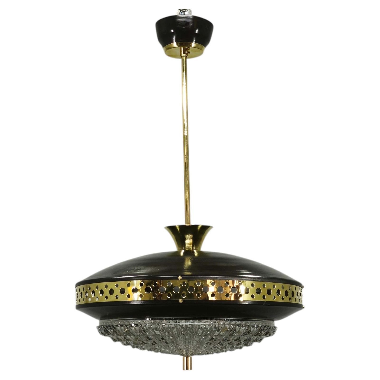 Space Age Ufo Hanglamp Ca. Jaren 1960 Van Ludib Bratislava, Tsjecho-Slowakije