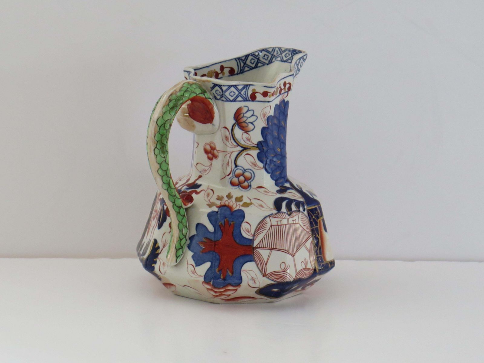 Davenport Ironstone Pitcher, Jardinière Pattern, Georgian Circa 1815 photo buy