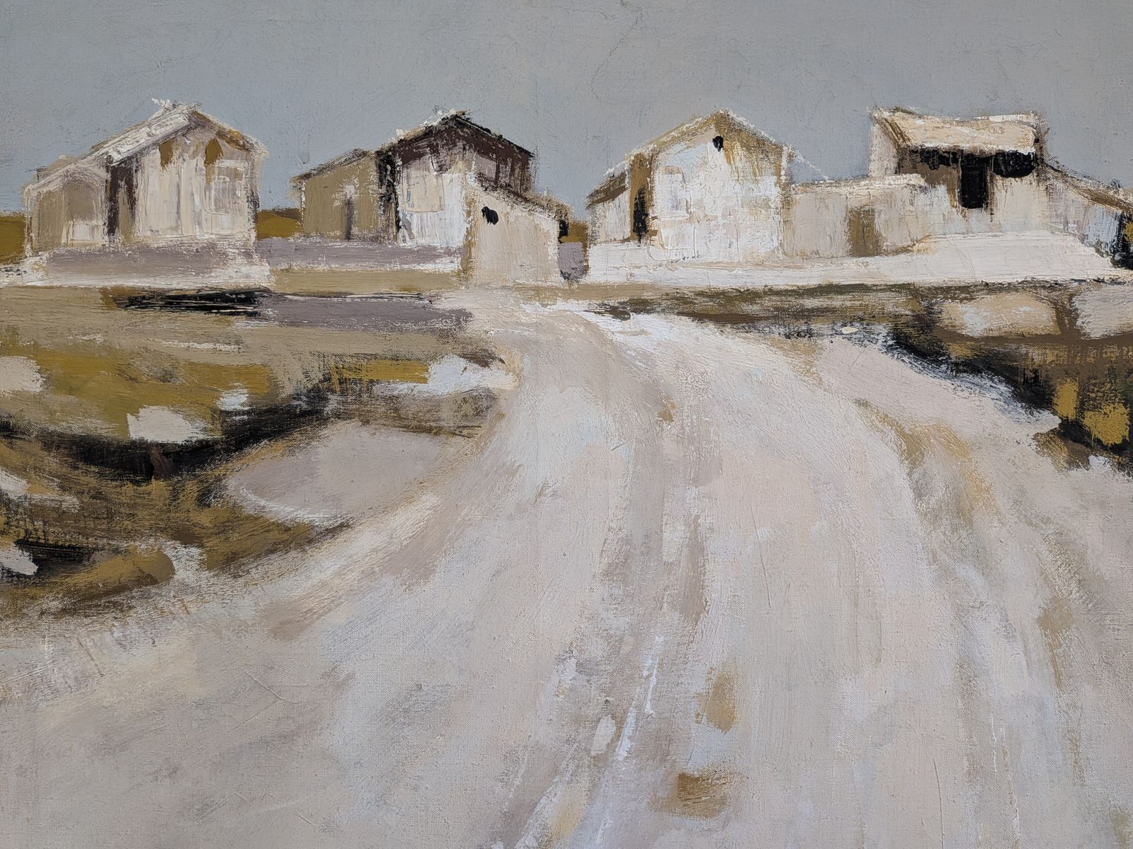 photo furniture Beyond The White Road, olieverfschilderij