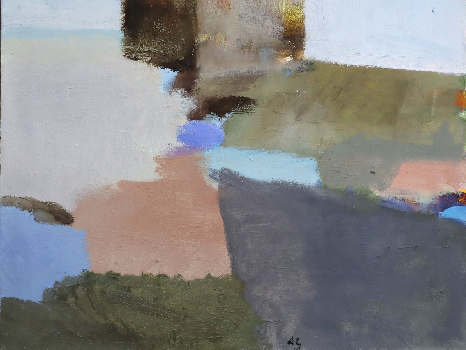House Above The Fields Oil Painting photo vinterior