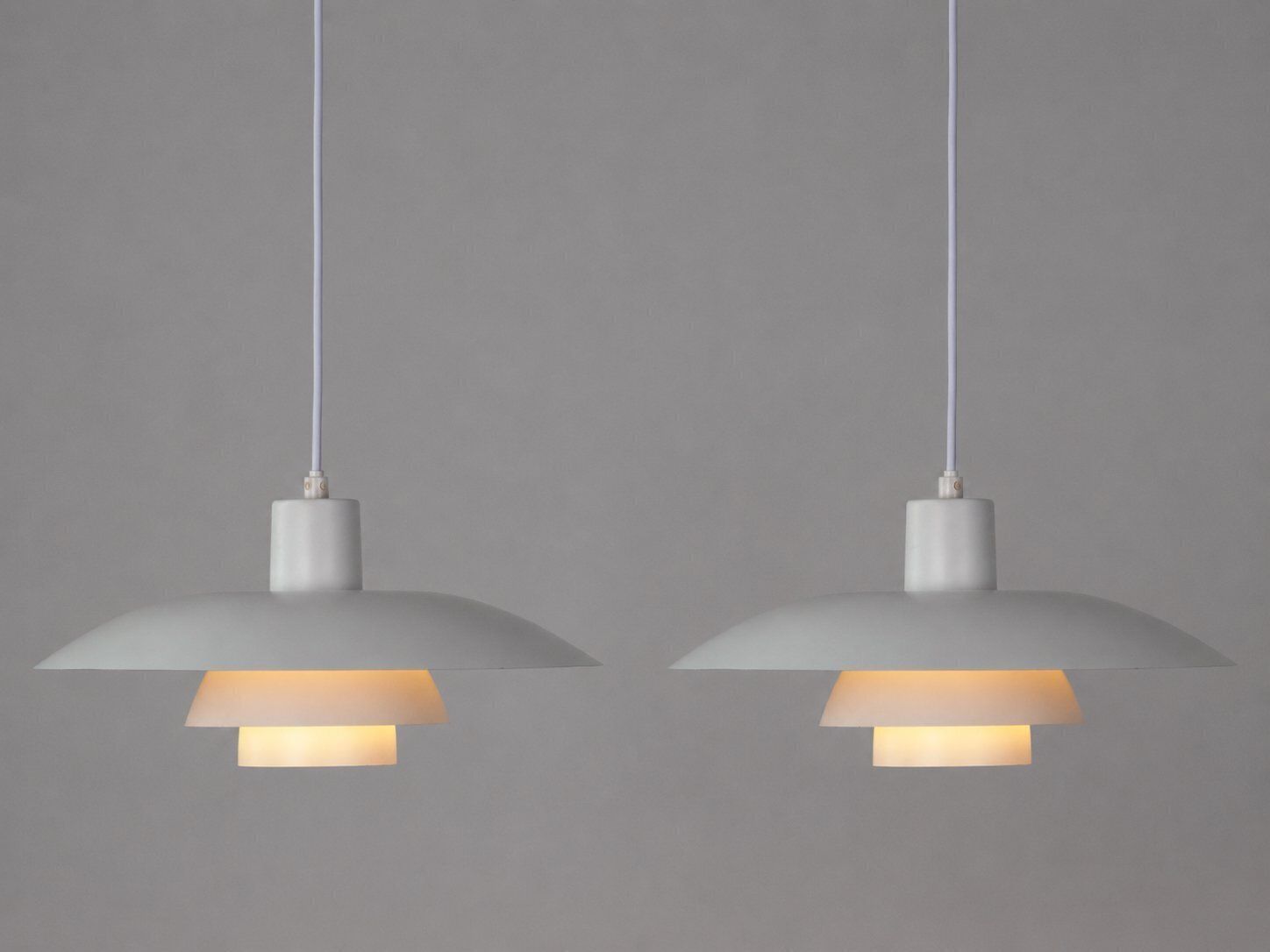 Vintage Deense Ph 4/3 lampen van Poul Henningsen voor Louis Poulsen, 1966, set van 2