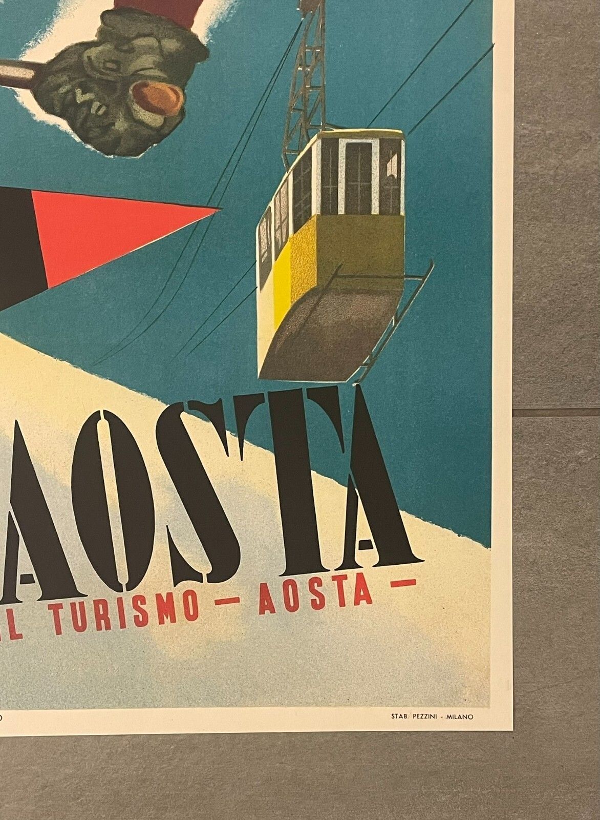 Arnaldo Musati, Ca 1980s   Valle D'aosta (Aosta)   Original Vintage Poster Cm 98,5 X 68,5 photo buy