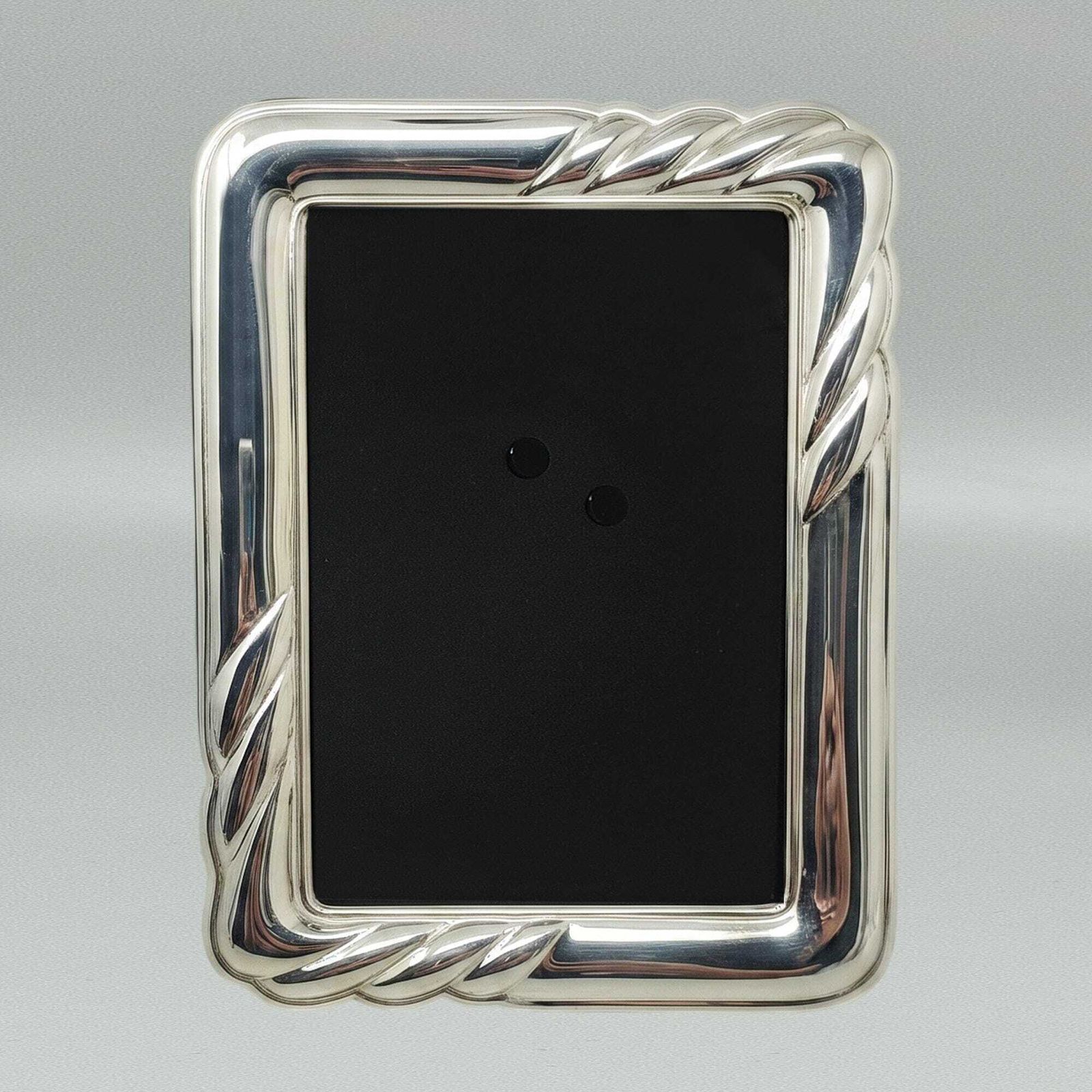 1970s Gorgeous Photo Frame In Silver Plated With Glass. Made In Italy. photo 281.0