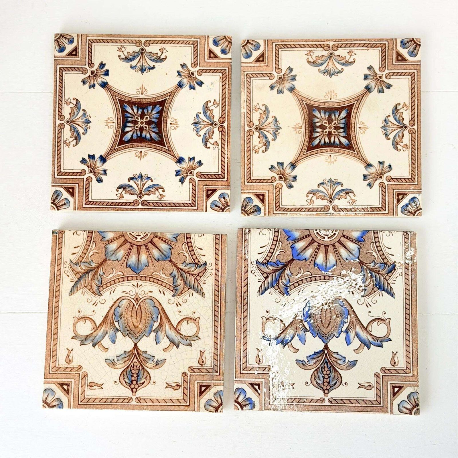 T & R Boote Ltd Fireplace Tiles Transfer Print Tint C1900