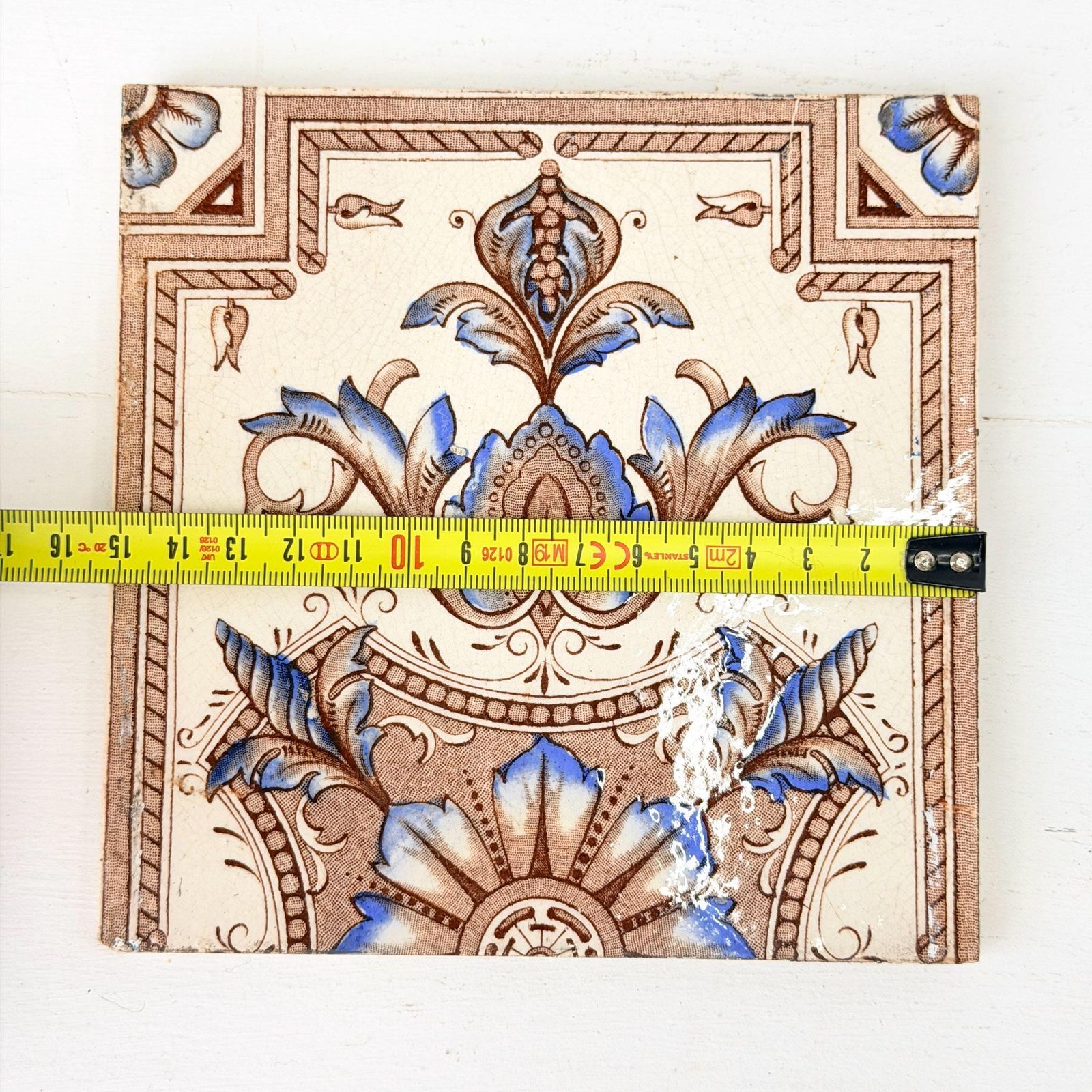 photo vintage T & R Boote Ltd Fireplace Tiles Transfer Print Tint C1900