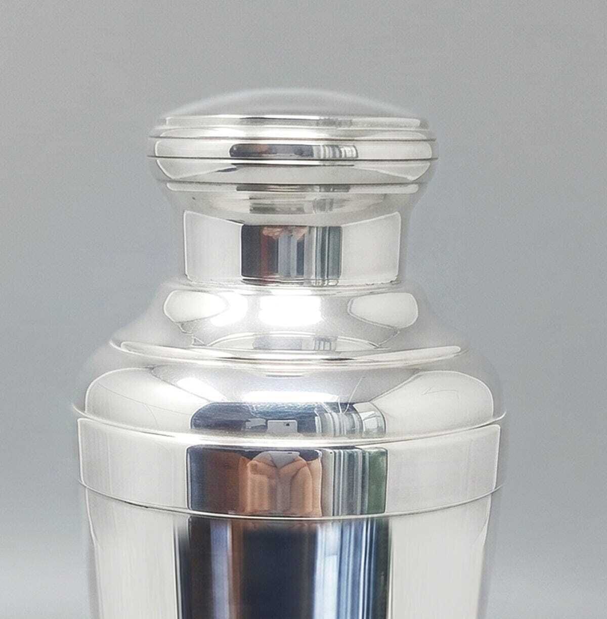 1930s Astonishing Art Deco Silver Plated Cocktail Shaker. Made In France photo 399.0