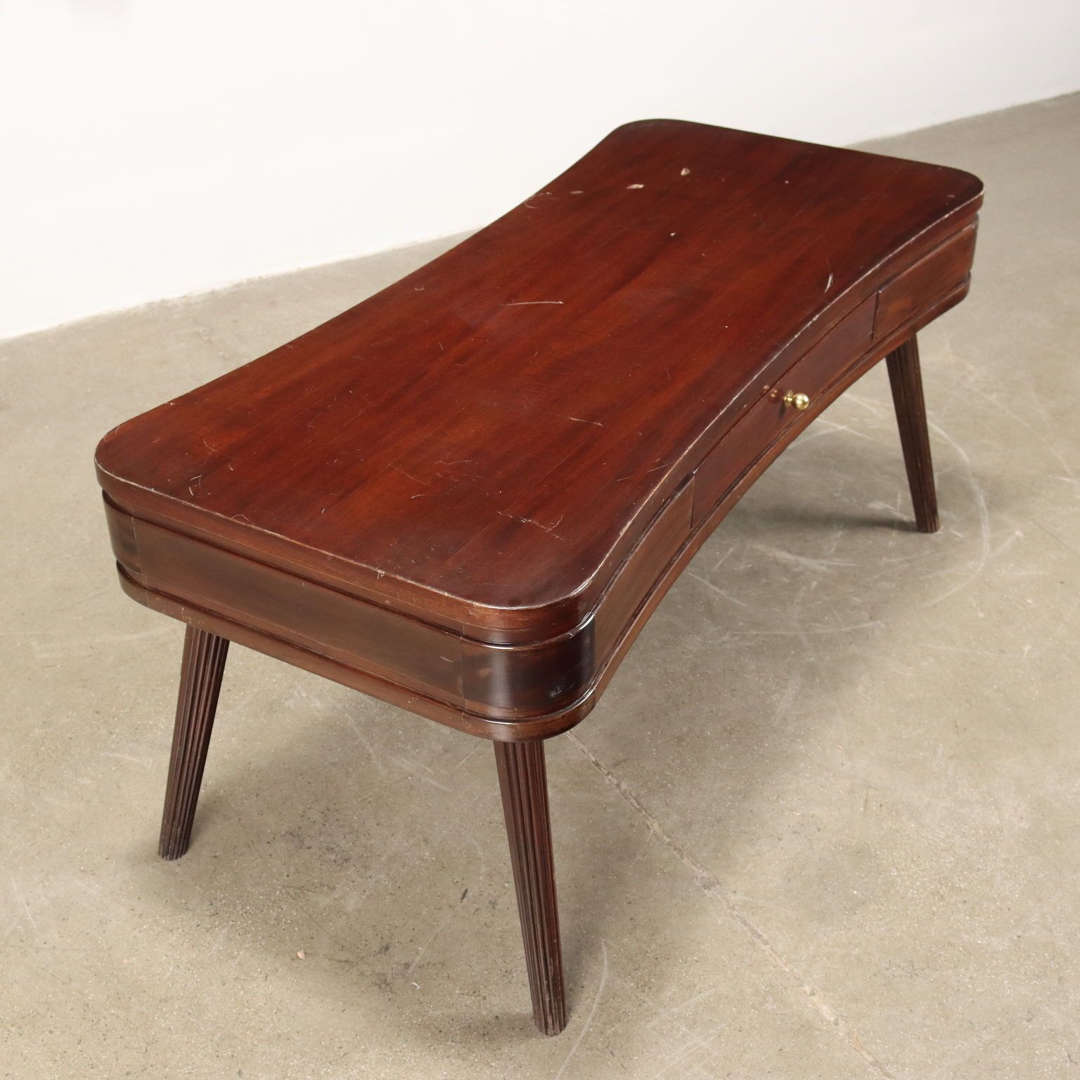 Vintage Salontafel Geschilderd Beuken Italië jaren 1950 60 photo Meubels