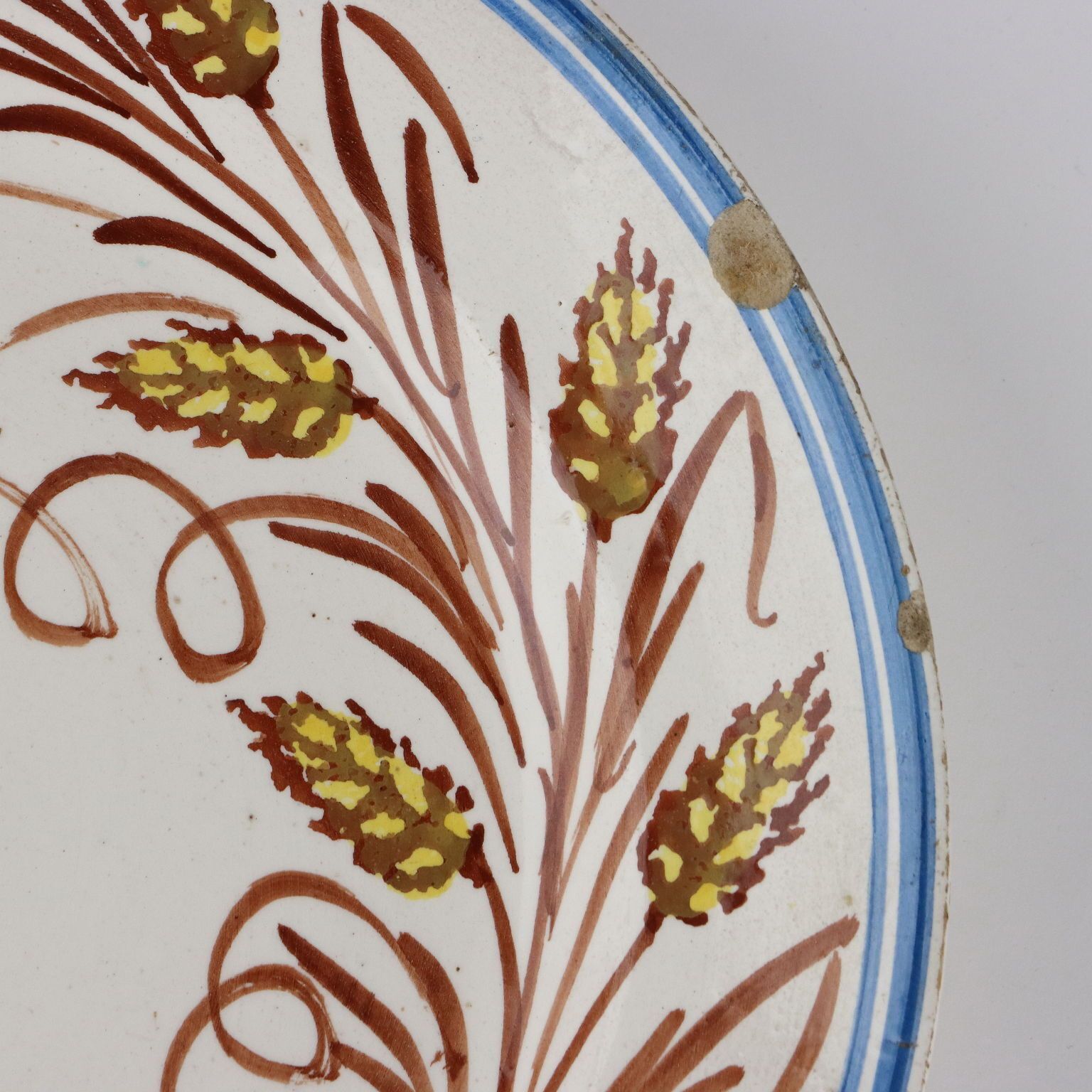 Antique Plate Mondovì Ceramic Man. Vedova Besio & Figli '900 photo Home Decor