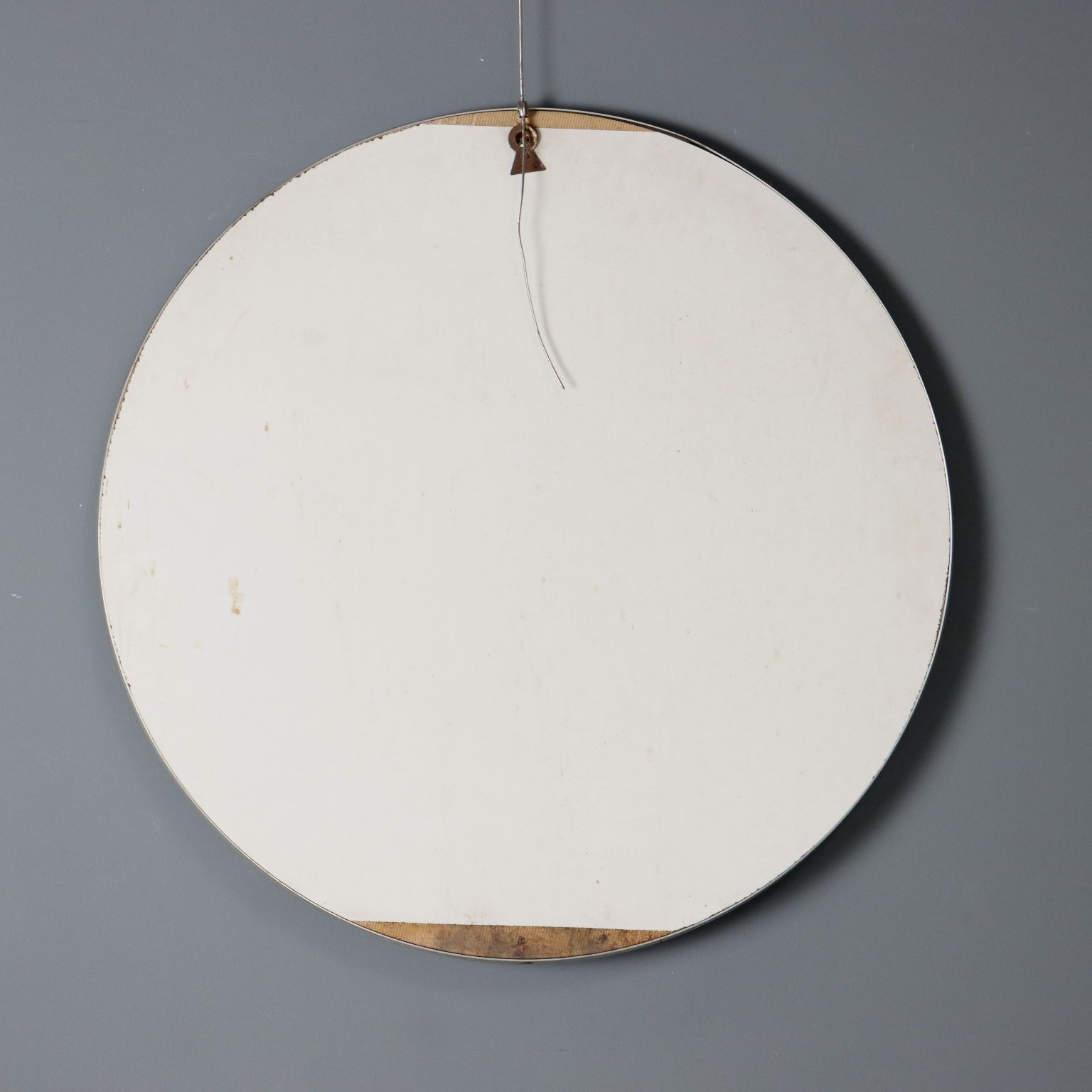 photo furniture Vintage spiegel, rond model, Italië, jaren 1960-1970