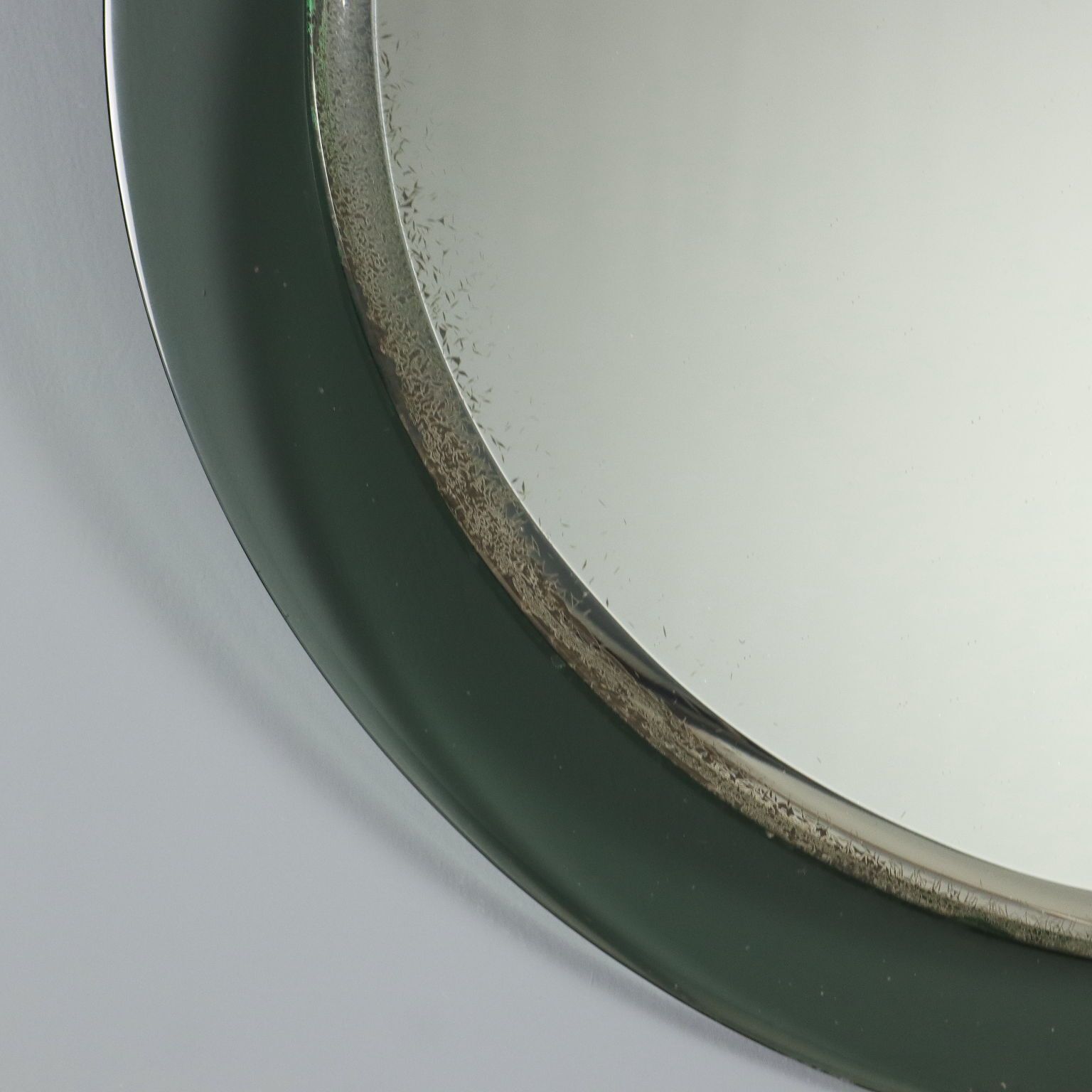 Vintage Ronde Spiegel Glas Design Italië jaren 1960 photo 170.0