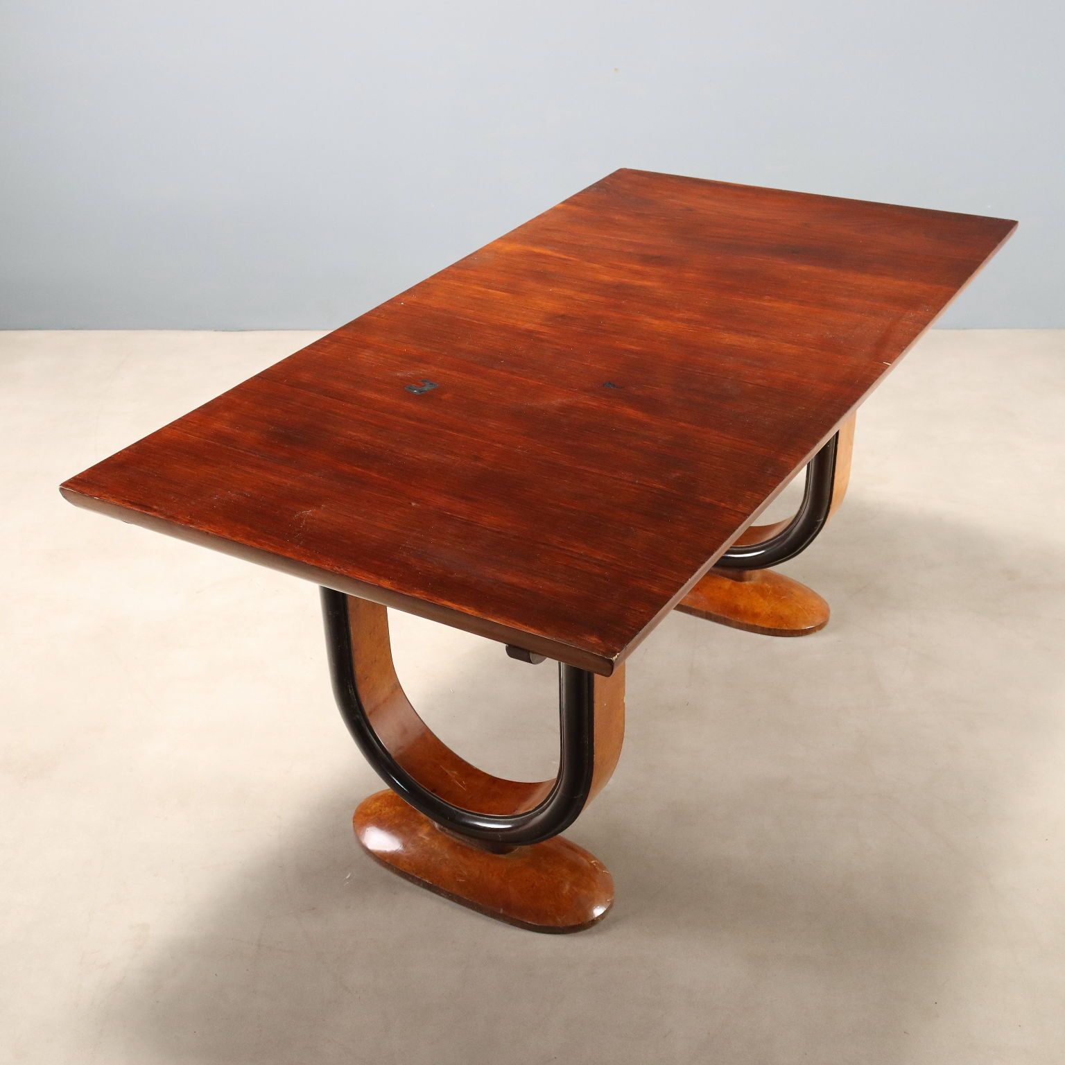 photo furniture Antique Art Déco Table Bois De Violette Drawers XX Century