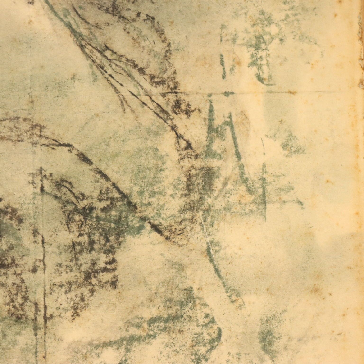 Antieke tekening gesigneerd Antonio Mancini gemengde techniek 19e eeuw photo Kunst