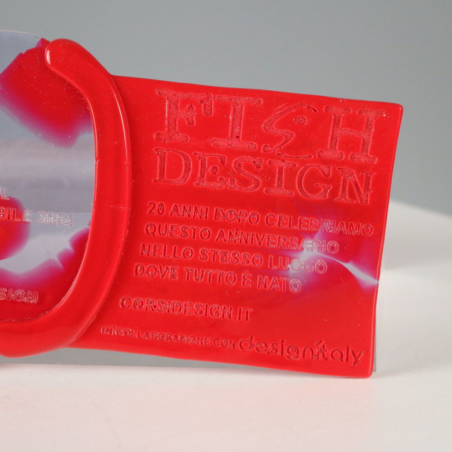 Gaetano Pesce Exhibition Invitation Fish Design Italy 2004 photo Woonaccessoires