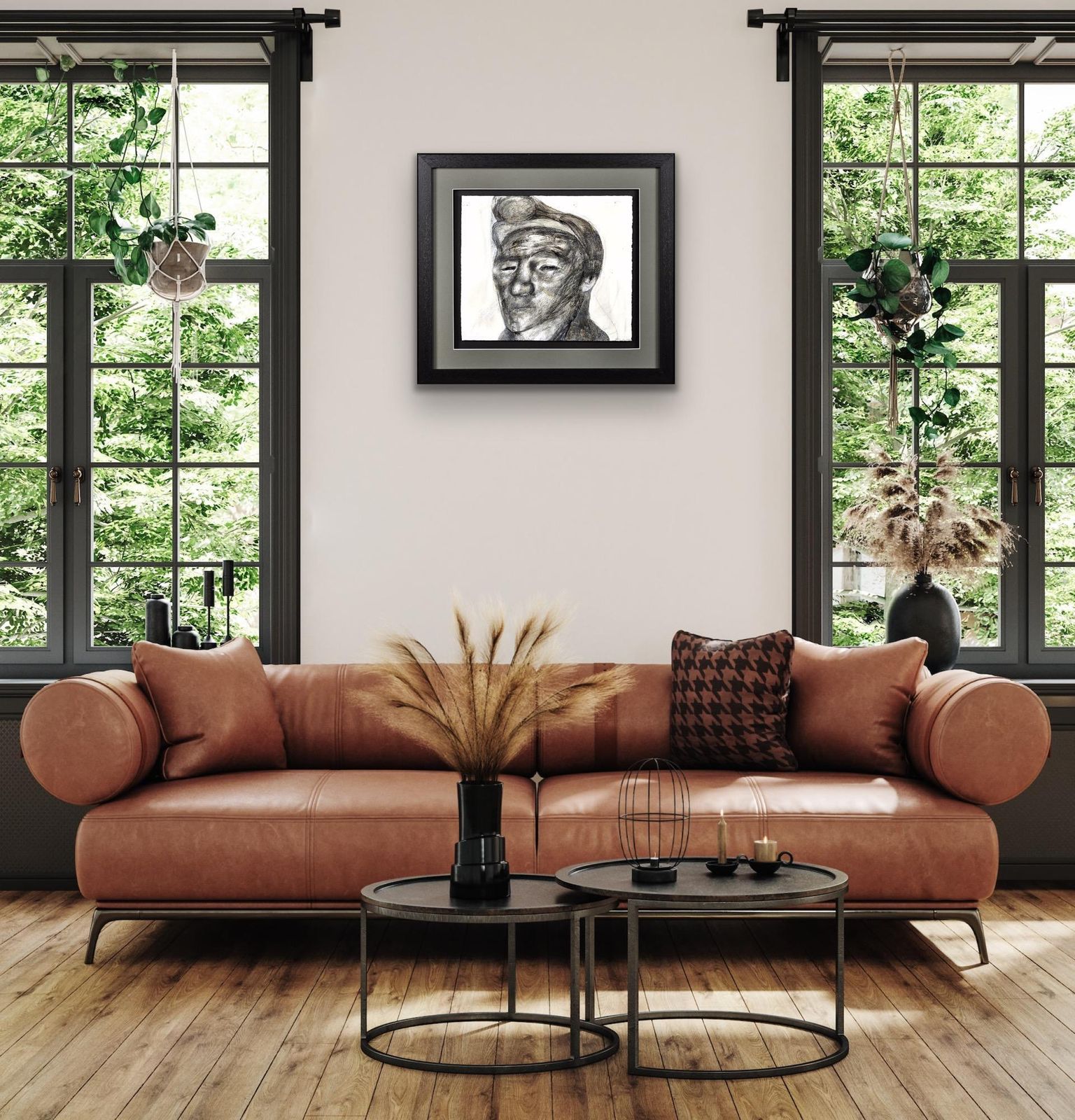 photo furniture Jack Crabtree, geb. 1938. Welshe mijnwerker. Mixed media. Ingelijst sociaal-realistisch kunstwerk, jaren 1970. Steenkoolmijnbouw in Zuid-Wales. Modern Brits, 20e eeuw.