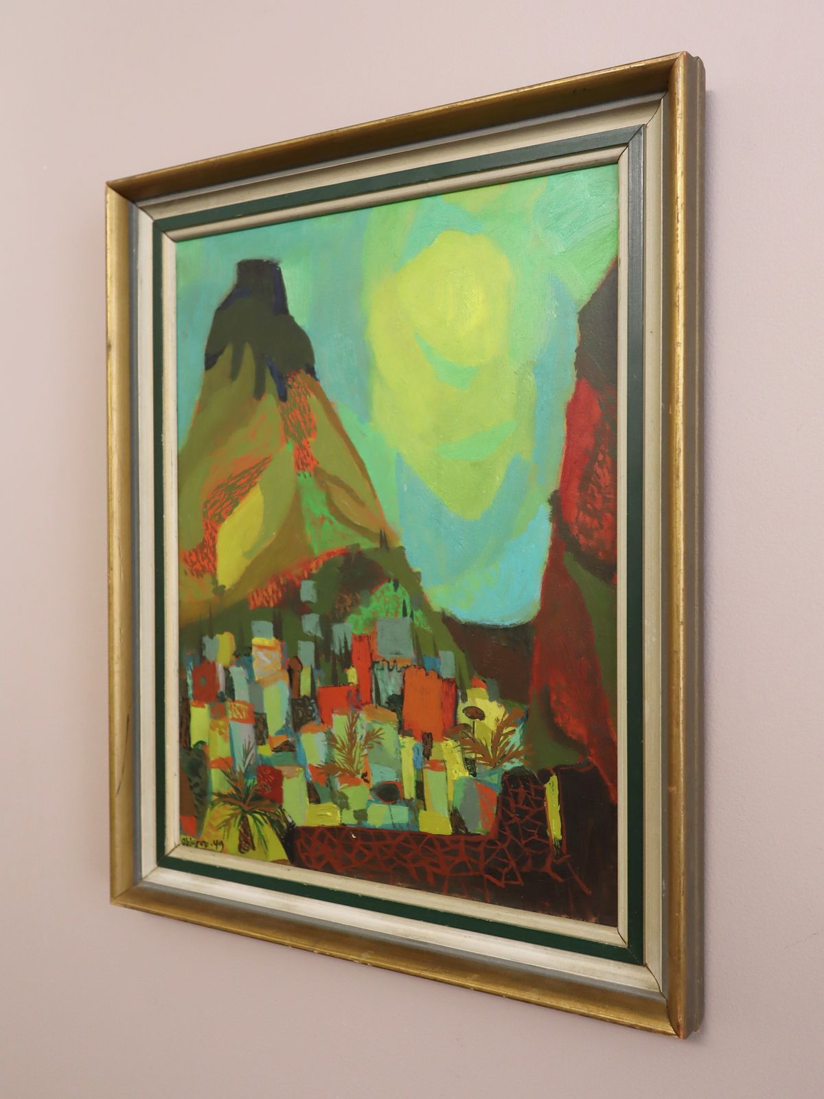 Sun Over The Hills Oil Painting photo for sale