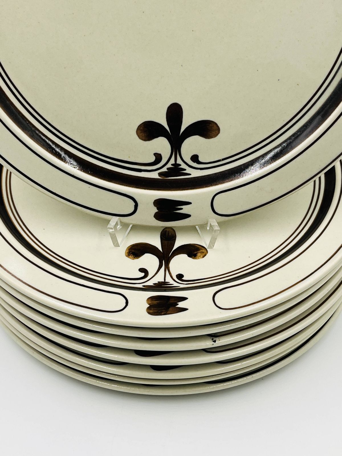 Set Of 8 Large Rosenthal Studio Line "Siena" Plates 28 Cm photo vinterior