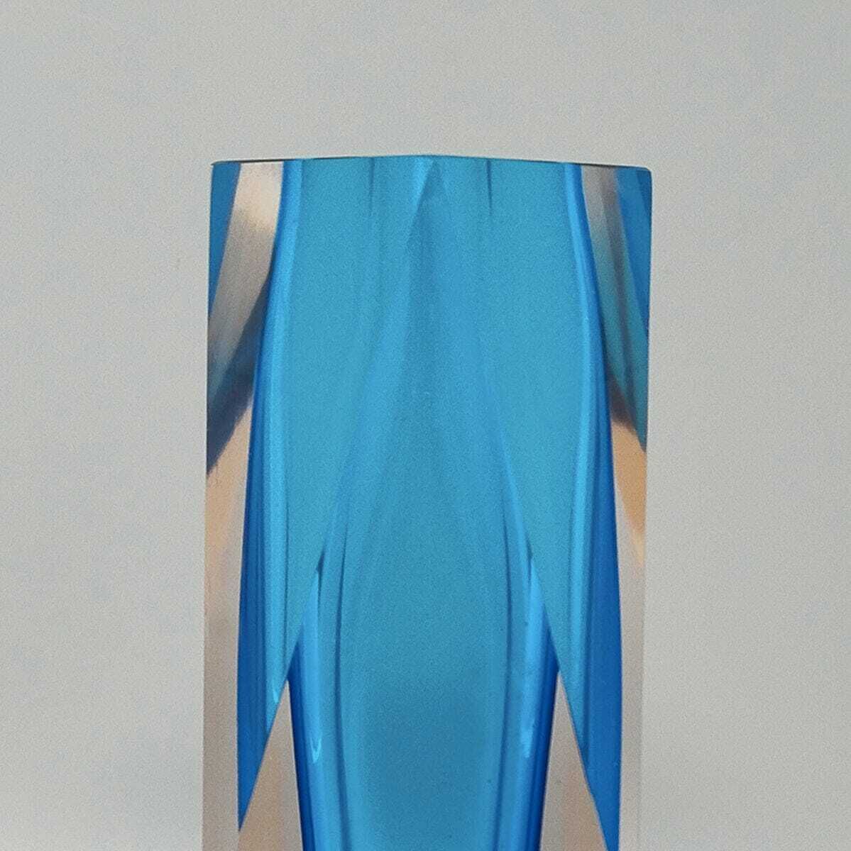 1960s Large Flavio Poli For Seguso Murano Glass Vase — Mid Century Italian Collectible photo for sale