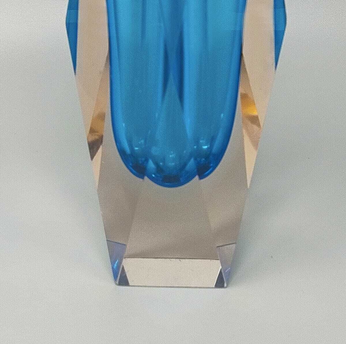 Vase en verre de Murano Flavio Poli pour Seguso, années 1960, grand modèle - Mid Century, pièce de collection italienne photo 578.0