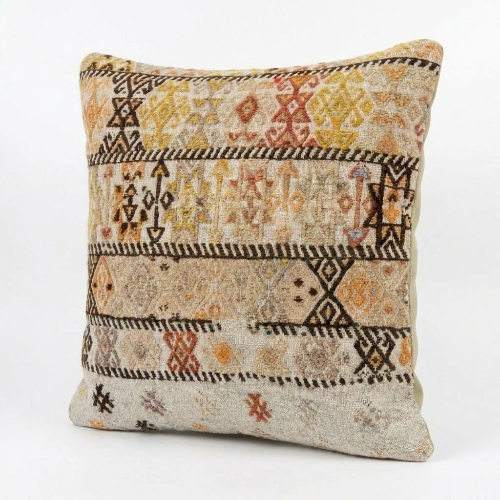 Anatolian Kilim Pillow Cover 38 X 41 Cm photo for sale