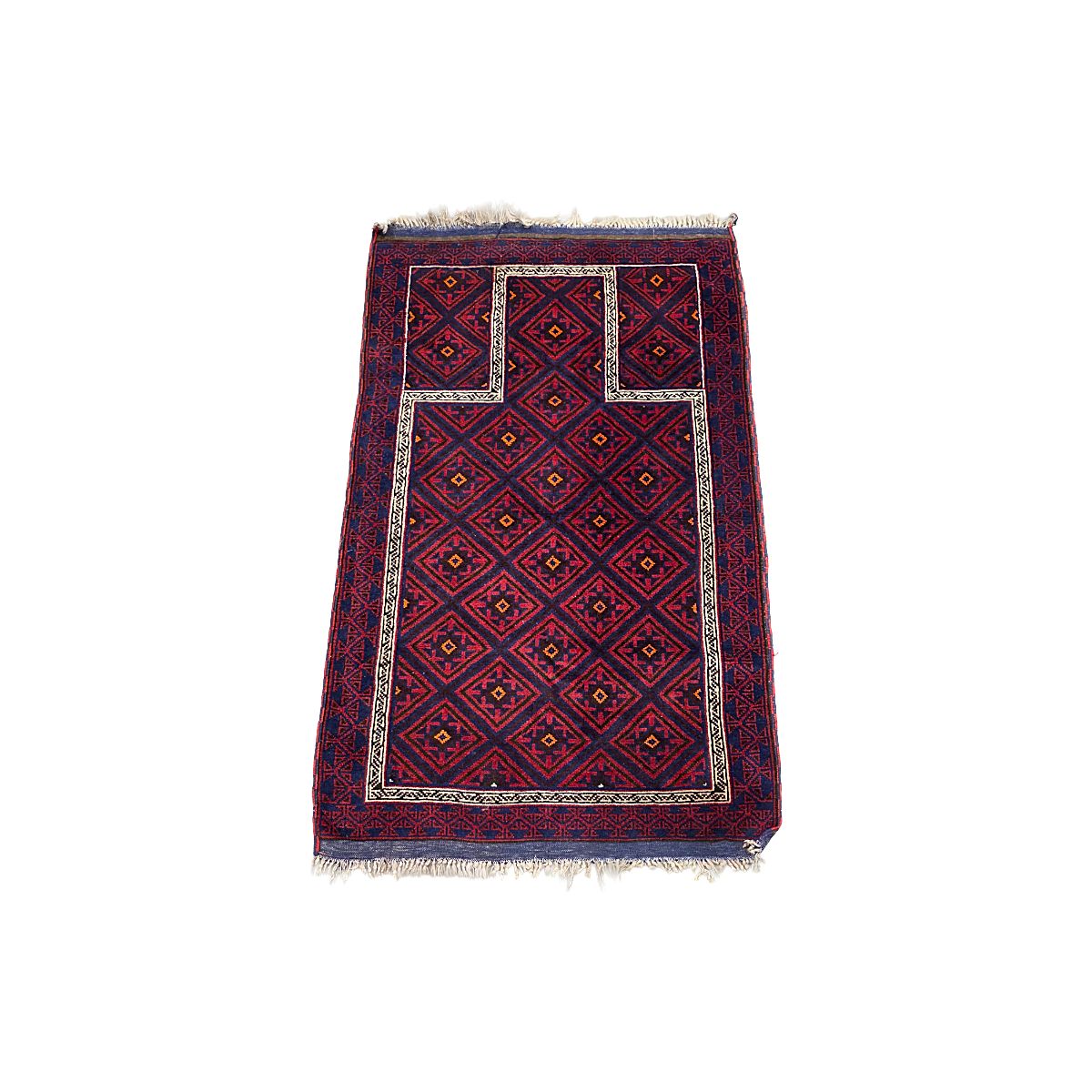 Tapis Baluch afghan vintage en laine noué main, années 1970