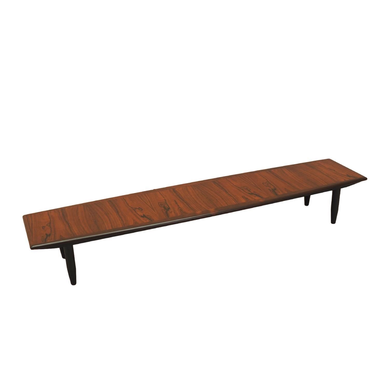 Danish Lowboard With Black Legs – Low Profile Mid Century Modern Design, 1970s