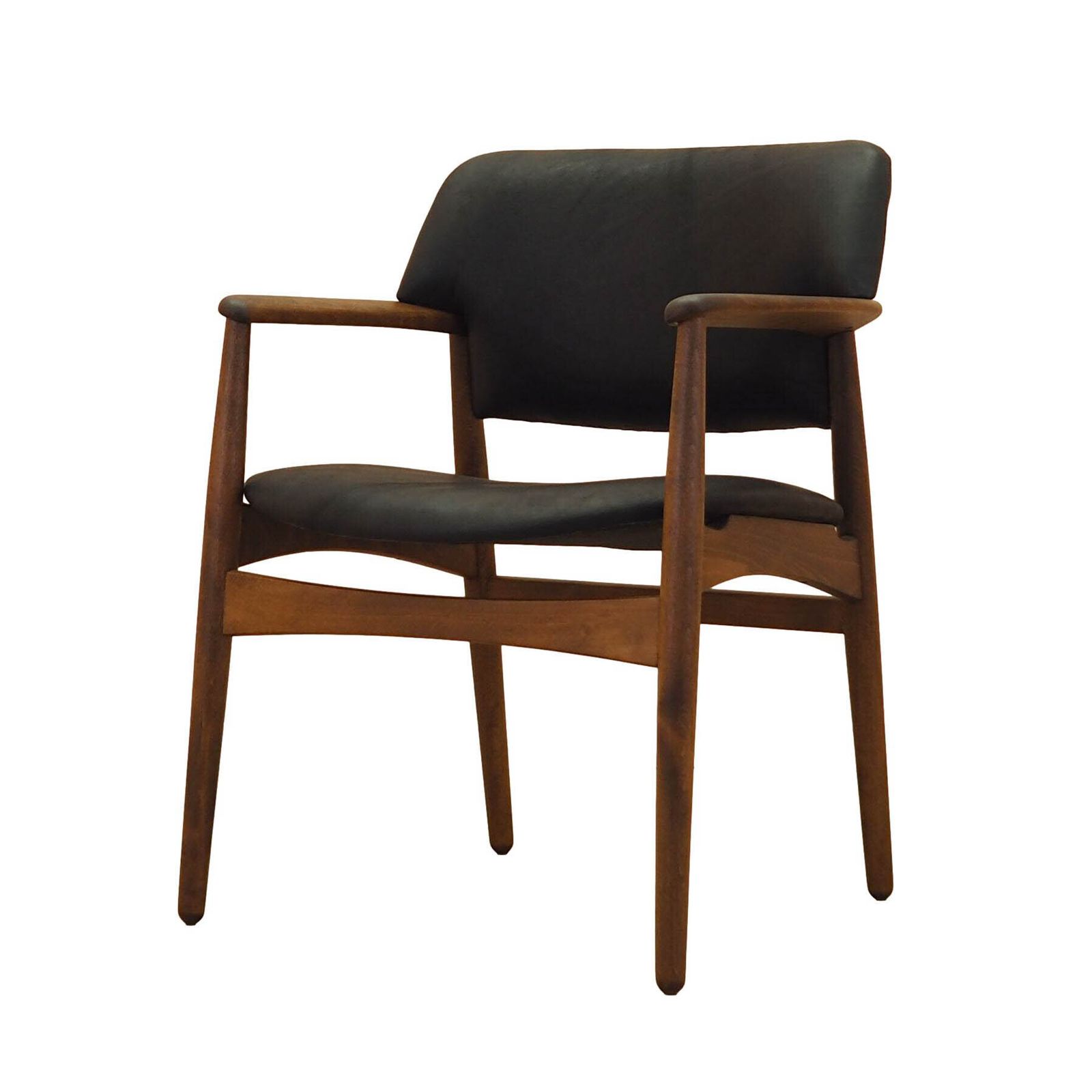 Lounge Chairs van Ejner Larsen & Aksel Bender Madsen voor Fritz Hansen, eiken, ca. jaren 1970