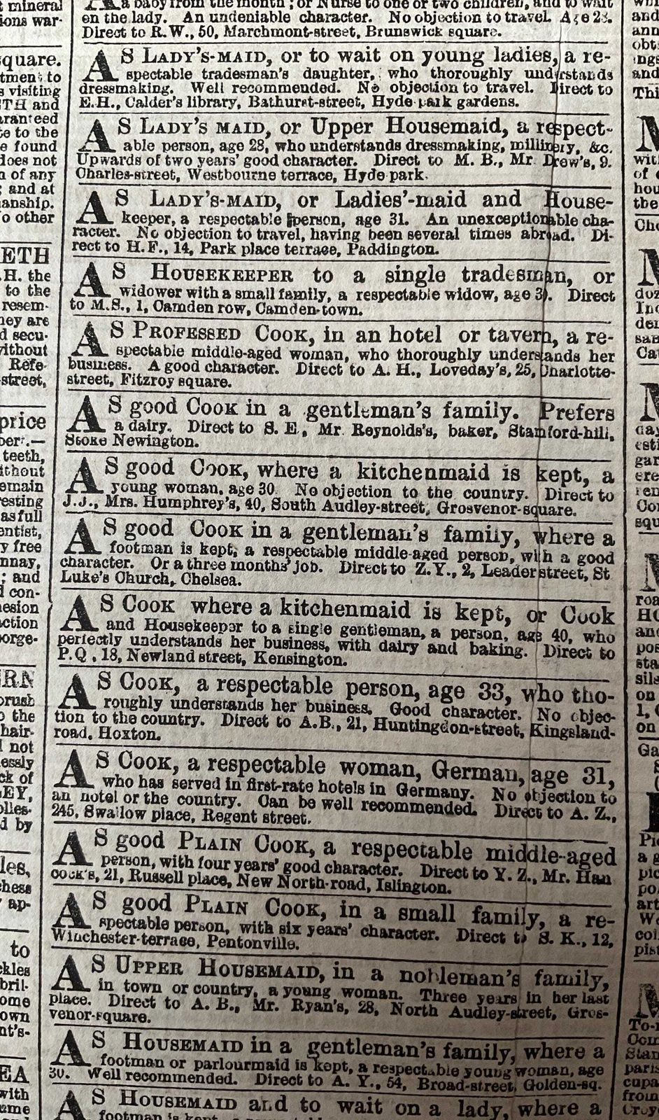 photo vinterior The Times Newspaper augustus 1851, complete maandreeks, Victoriaanse dagbladen met supplementen