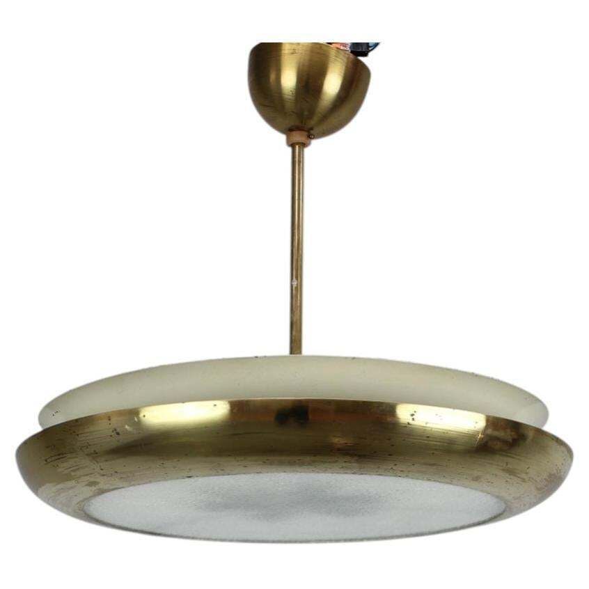 Lampe suspendue Ufo Josef Hůrka pour Napako, Tchécoslovaquie, années 1930