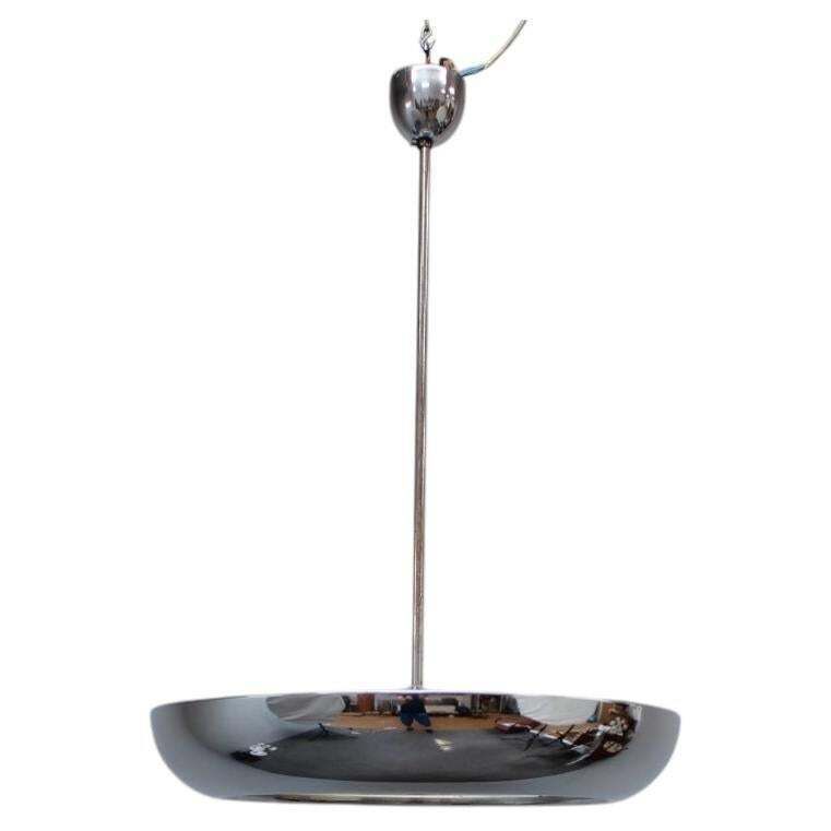 Bauhaus Ufo Pendant Lamp By Josef Hůrka For Napako, Czechoslovakia, 1930s