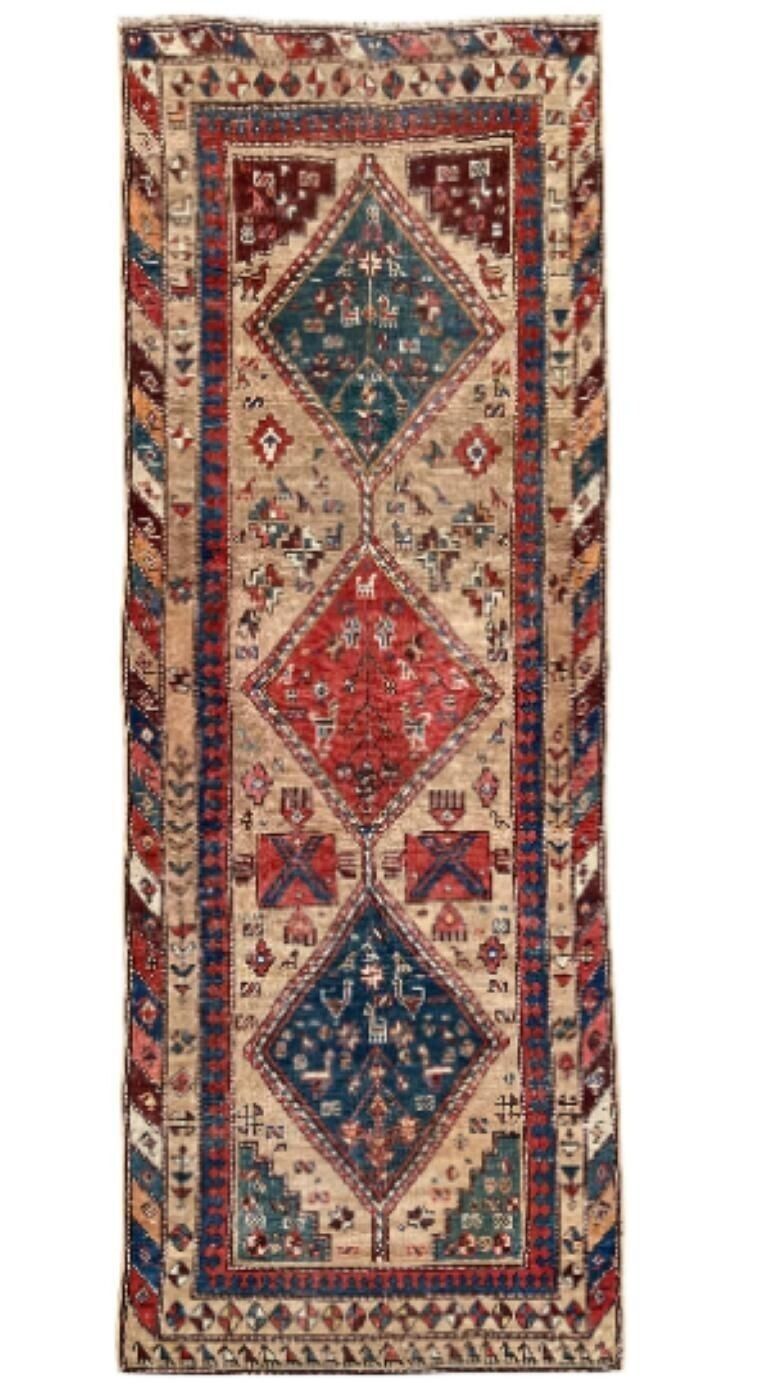 Antique Anatolian Runner 2.89m X 1.04m