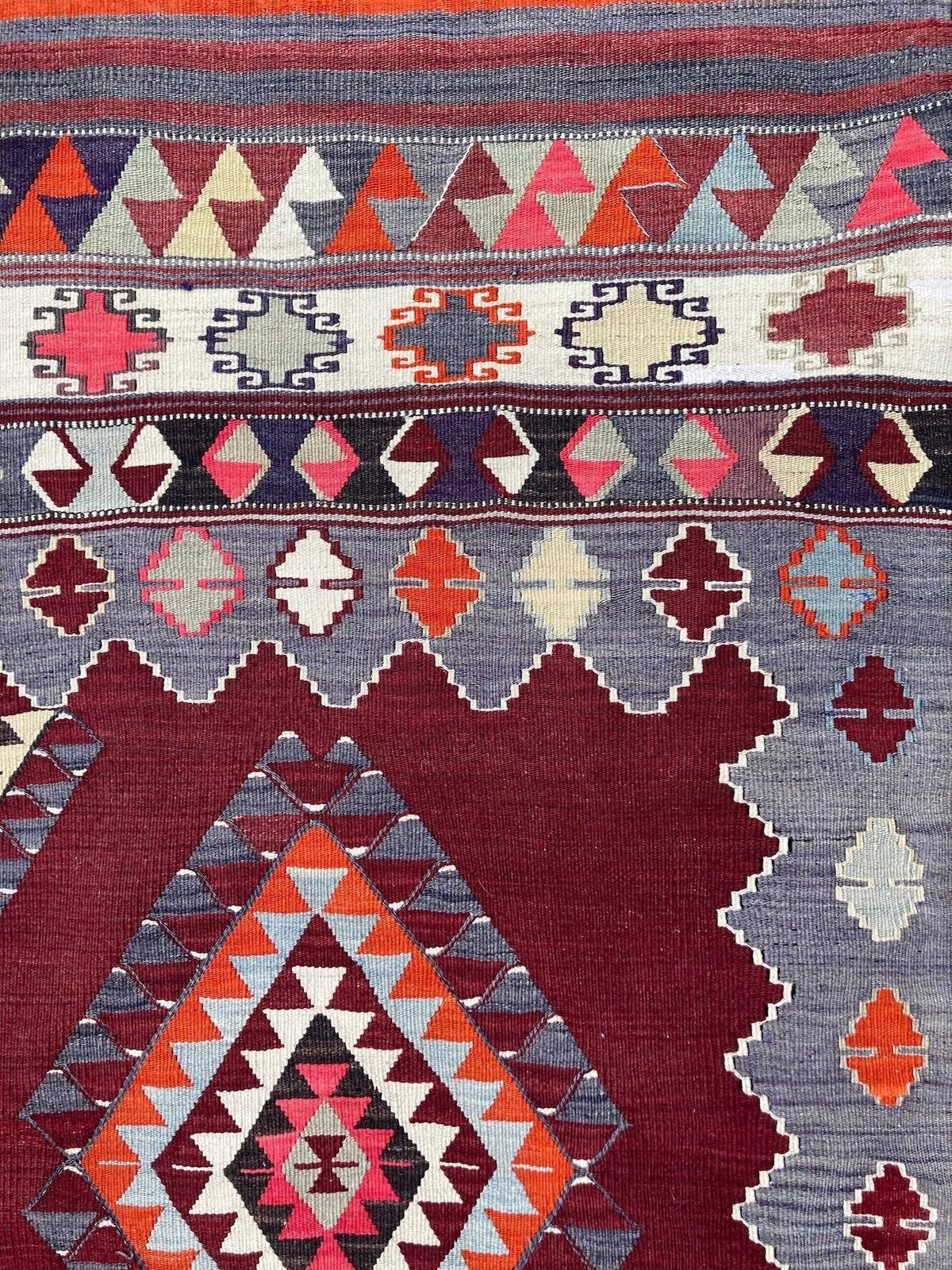 Textiel Vintage Anatolische kilim 2,50 m x 1,70 m photo