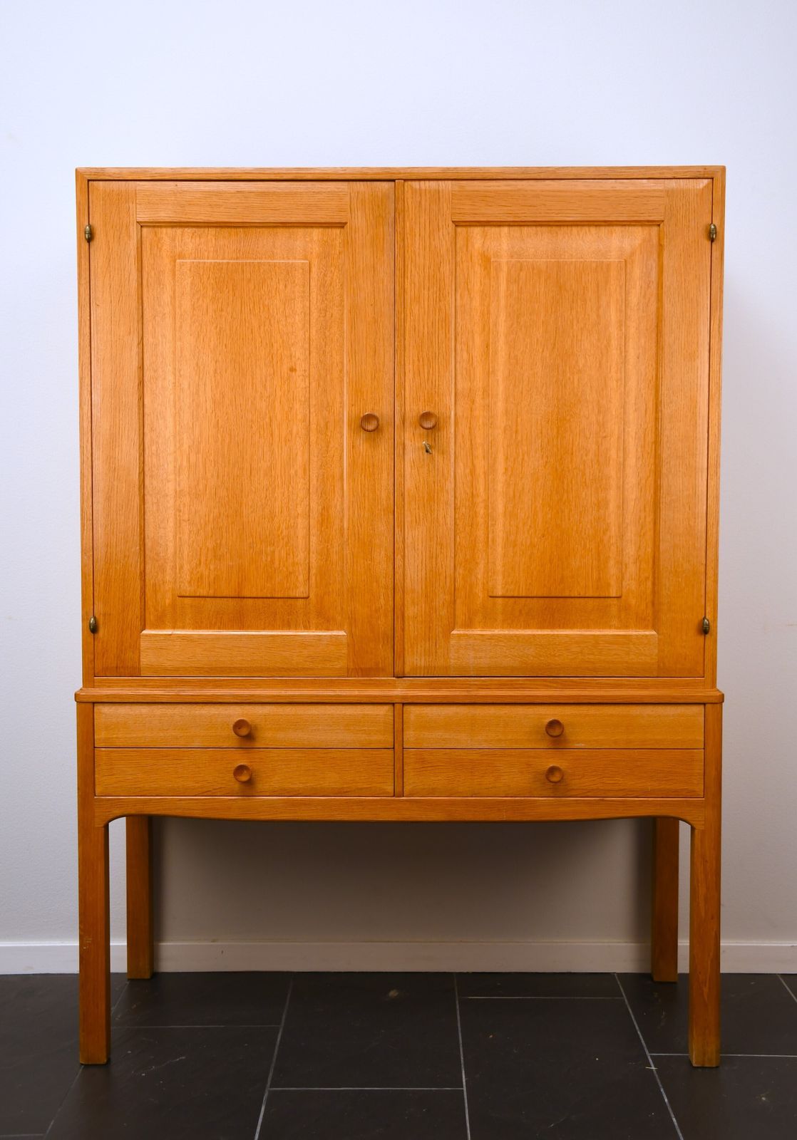 Swedish Oak Cabinet By Carl Malmsten For Carl Löfving & Söner Ab.