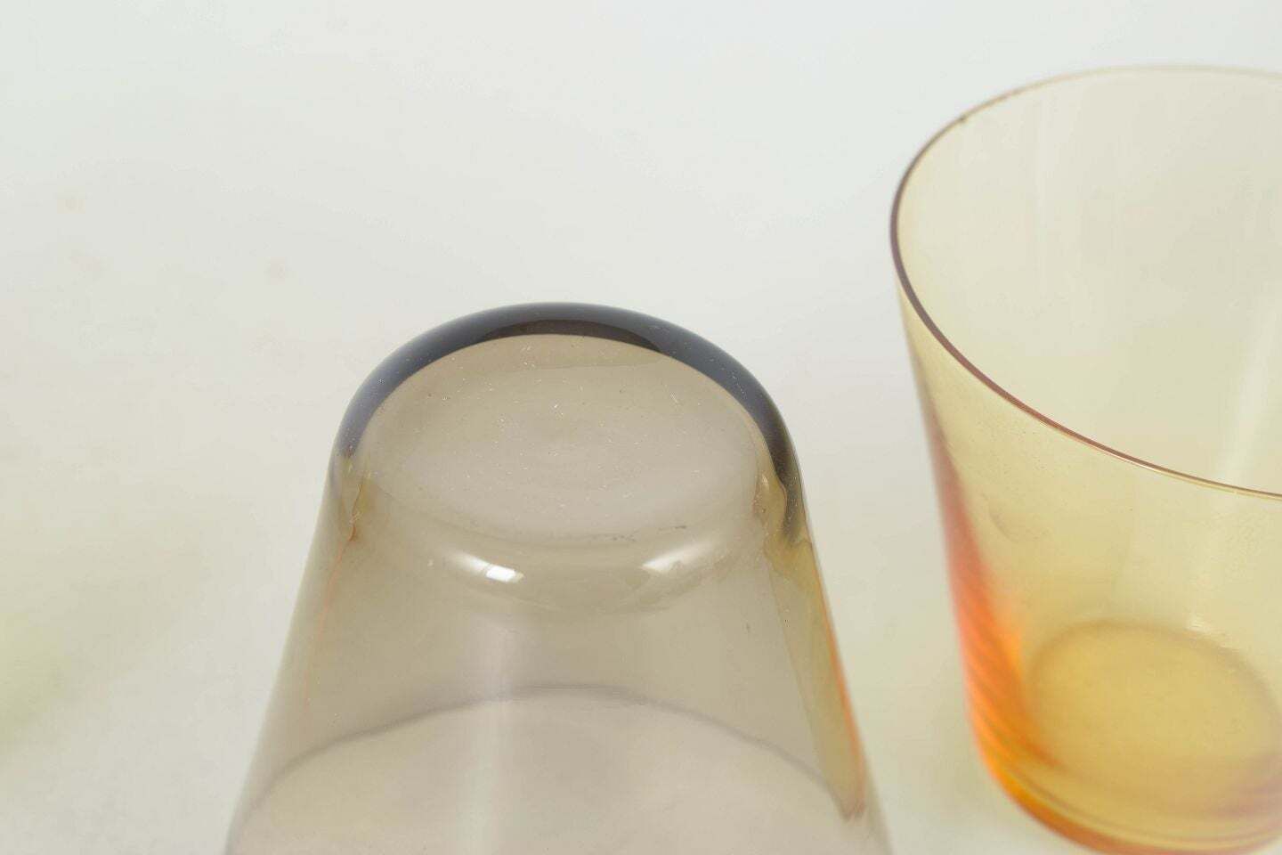 Kaj Franck pour Nuutajärvi Notsjö. Trois petits verres « Kimara ». Milieu du XXe siècle. photo Décoration