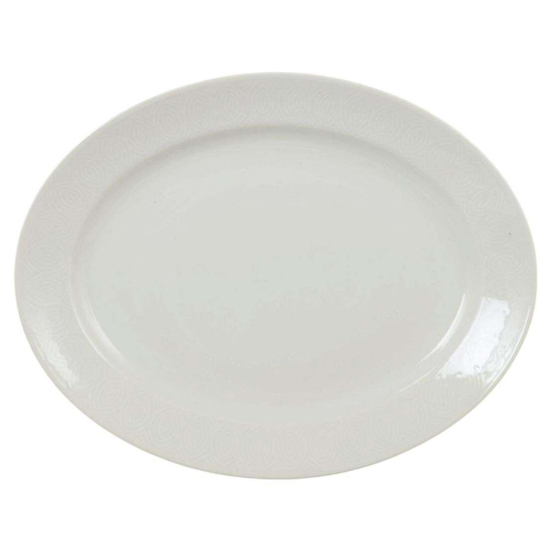 Plat de service ovale Axel Salto pour Royal Copenhagen en porcelaine, années 1970