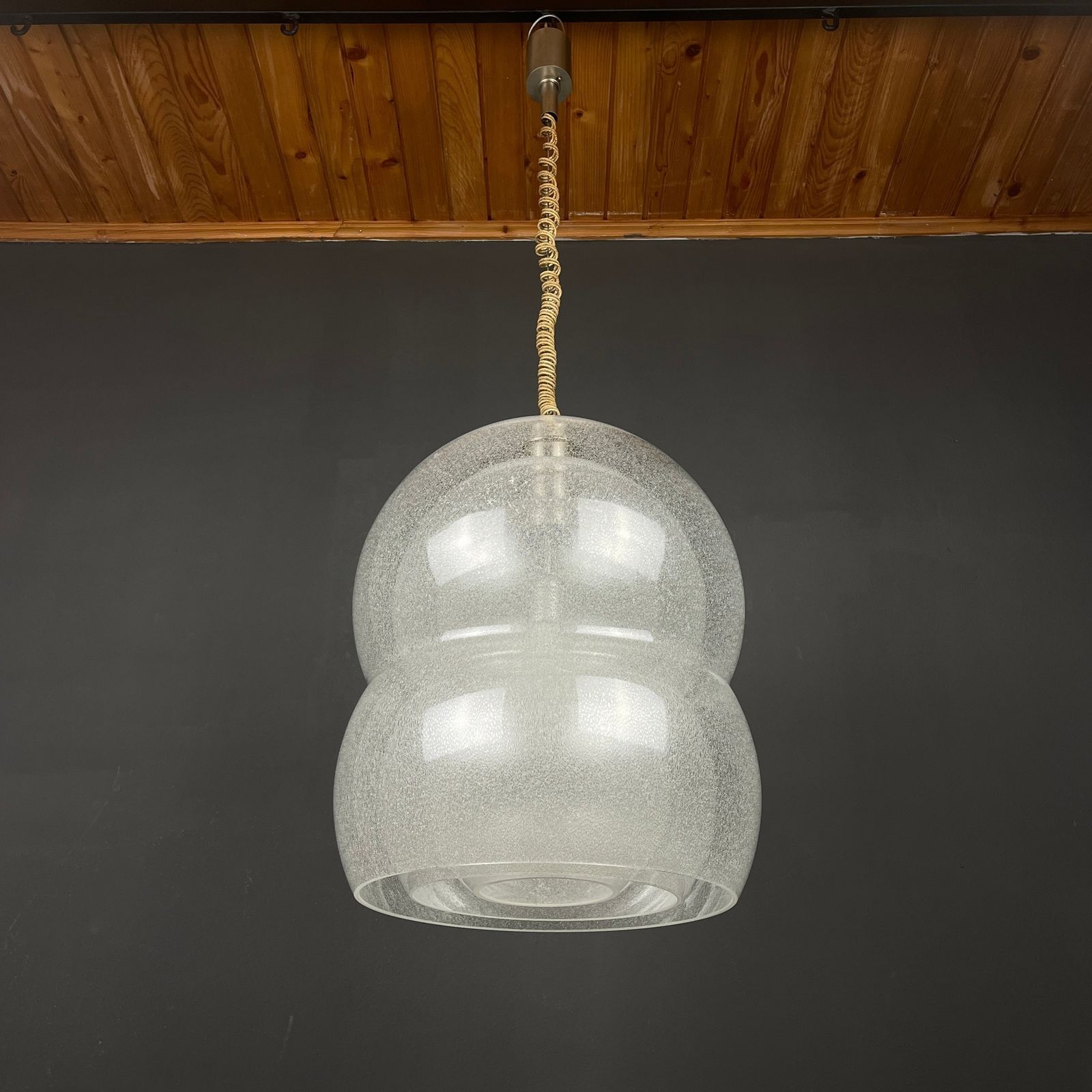 Murano Pendant Lamp By Carlo Nason For Mazzega Italy 1960s photo vinterior