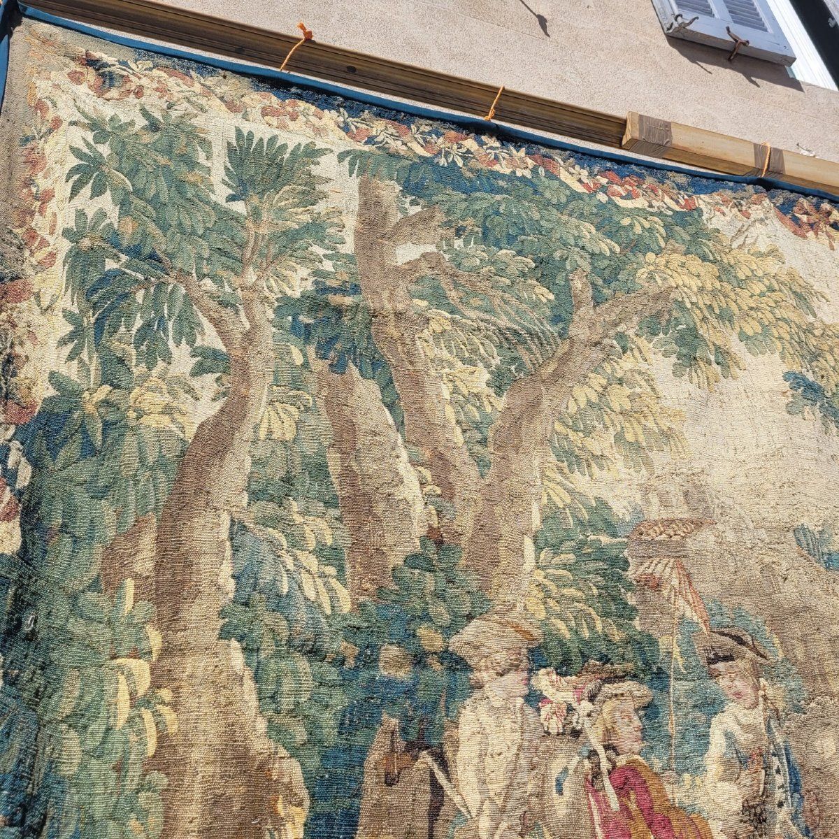 Courtly Procession, 246x368 cm, tapisserie en laine, fin du XVIIe - début du XVIIIe siècle photo vinterior
