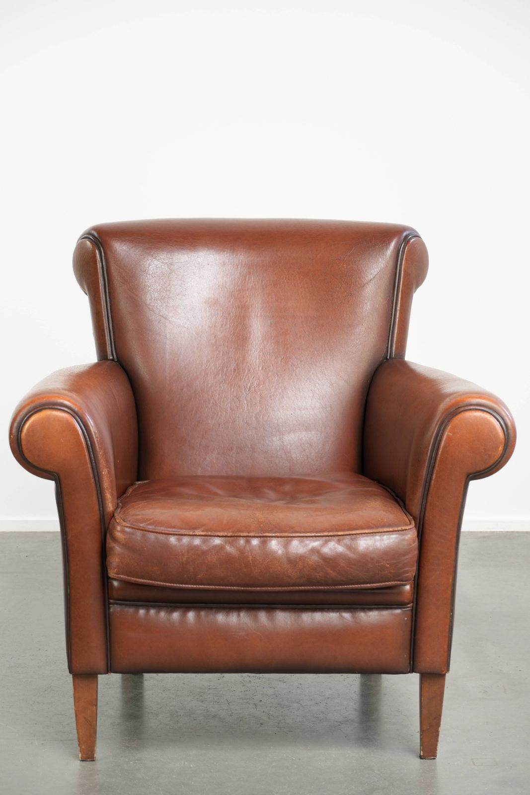 Timeless Armchair Made Of Sheepskin With A Beautiful English Look photo furniture