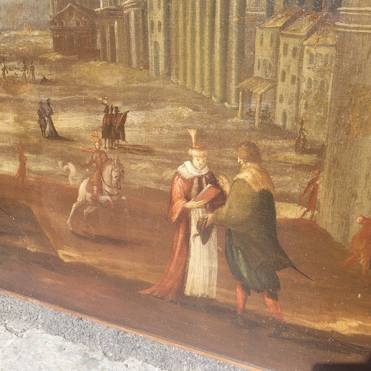 photo furniture Paire de vues architecturales, 150 x 115 cm, Italie, XVIIe siècle