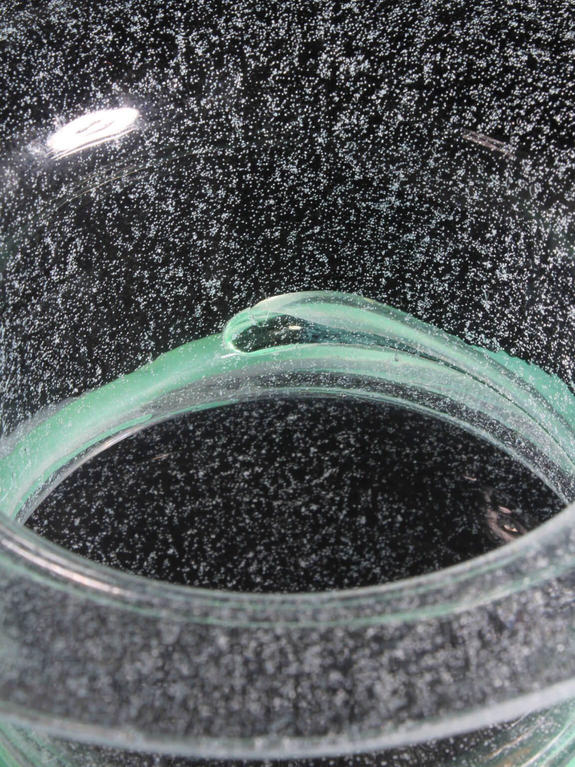 Monica Backström “Athena” Mint Green Bubbles Art Glass Vase, For Kosta Boda photo 635.0