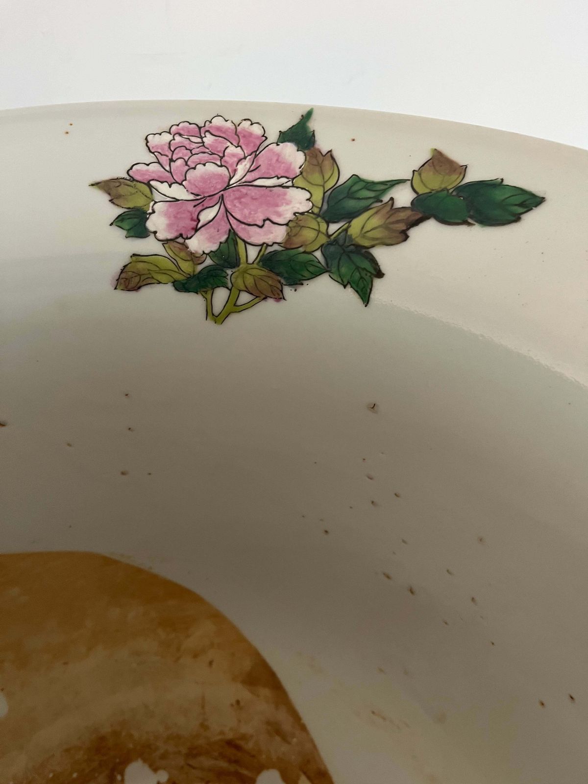985.0 Chinese Export Porcelain Large Jardiniere, Famille Rose, Circa 1940 photo