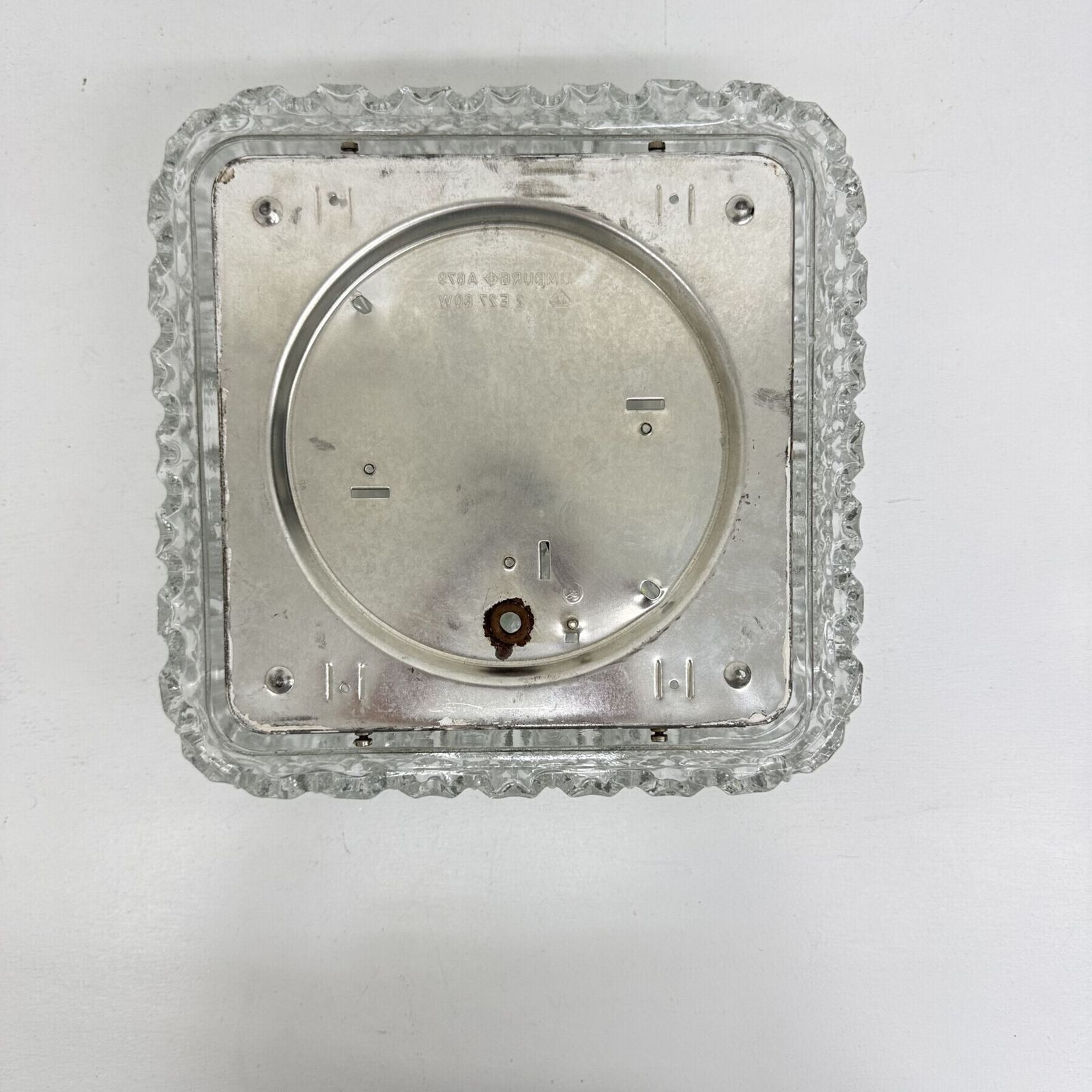 Mid Century Crystal Wall Light / Ceiling Light By Limburg Glashütte , 1970s Germany photo vinterior