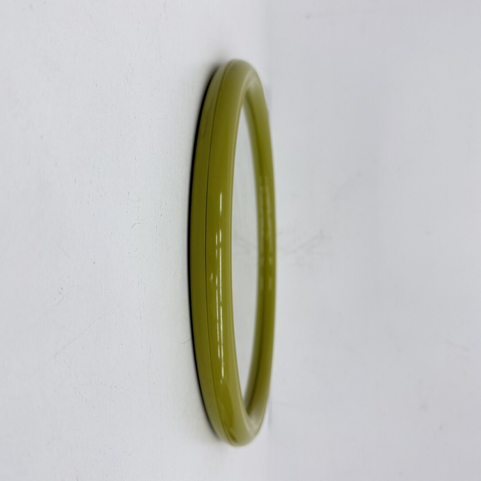 Miroir Space Age en plastique vert par Tiger, années 1970 photo furniture