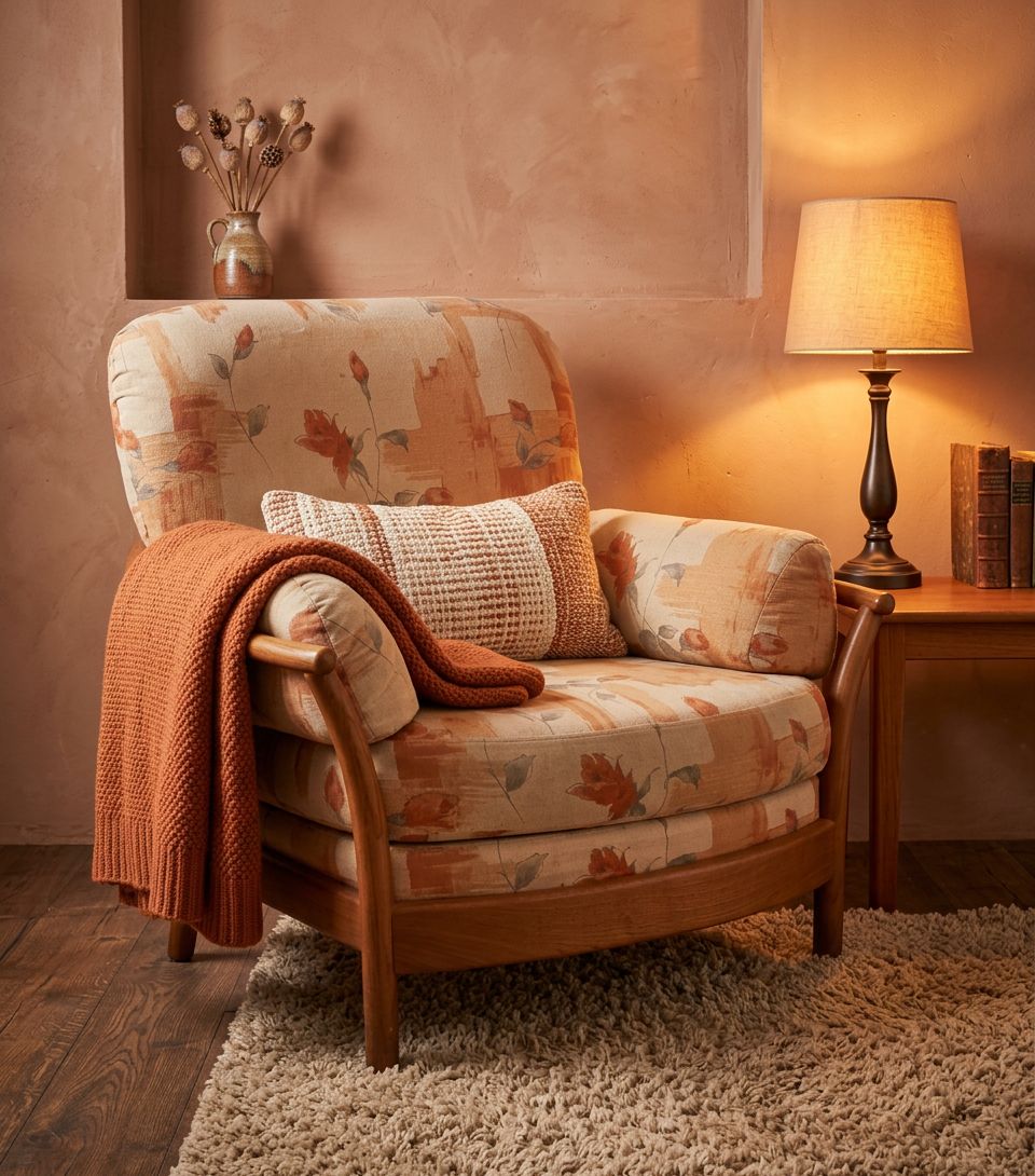 Vintage Ercol Renaissance High Back Very Wide Armchair Very Comfy photo furniture