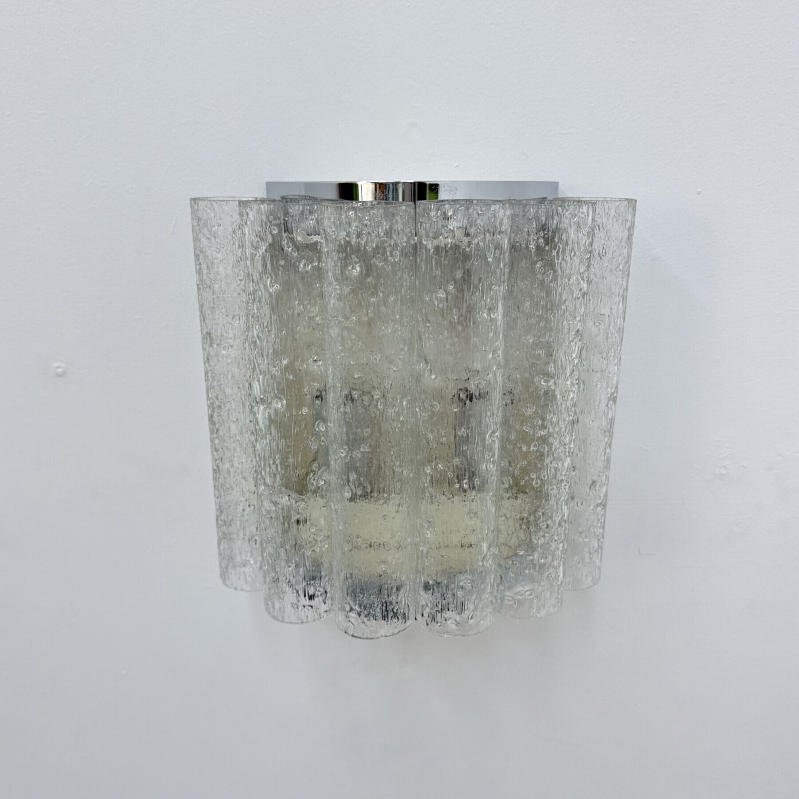 Mid Century glazen buis Doria Leuchten wandlamp / wandlicht, jaren 1970 photo furniture