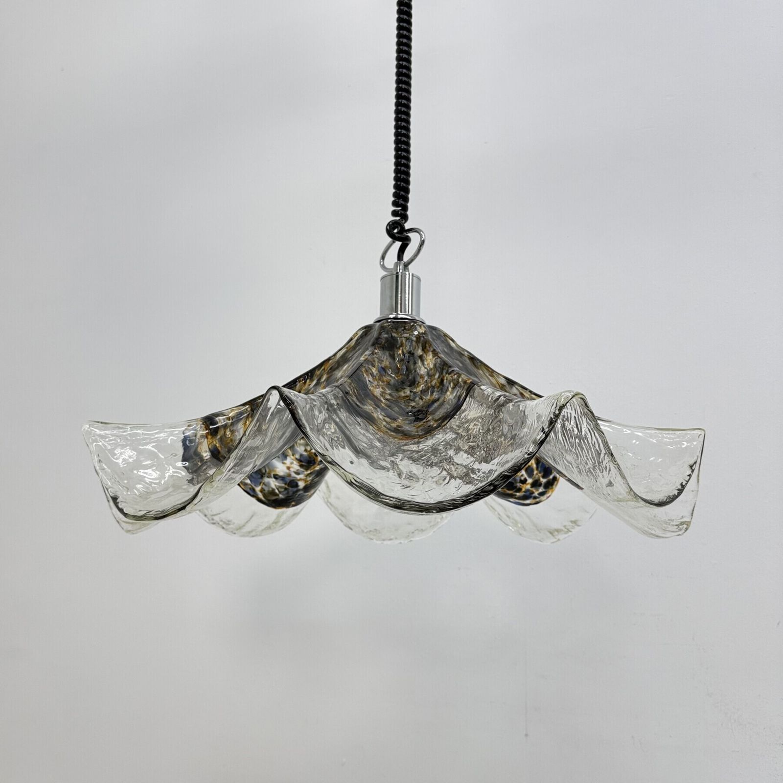 933.0 Mid Century Italian Murano Glass Pendant Lamp , 1970s photo