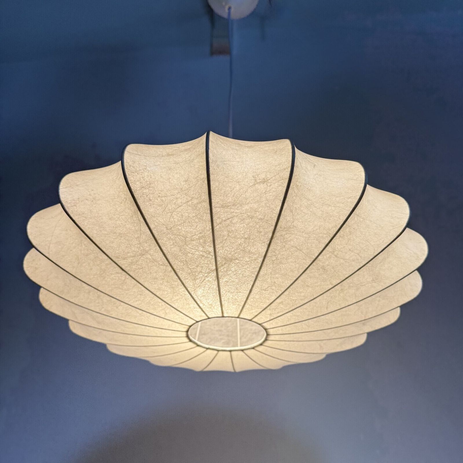Suspension Cocoon mid-century modern par Friedel Wauer pour Goldkant Leuchten, années 1960 photo for sale