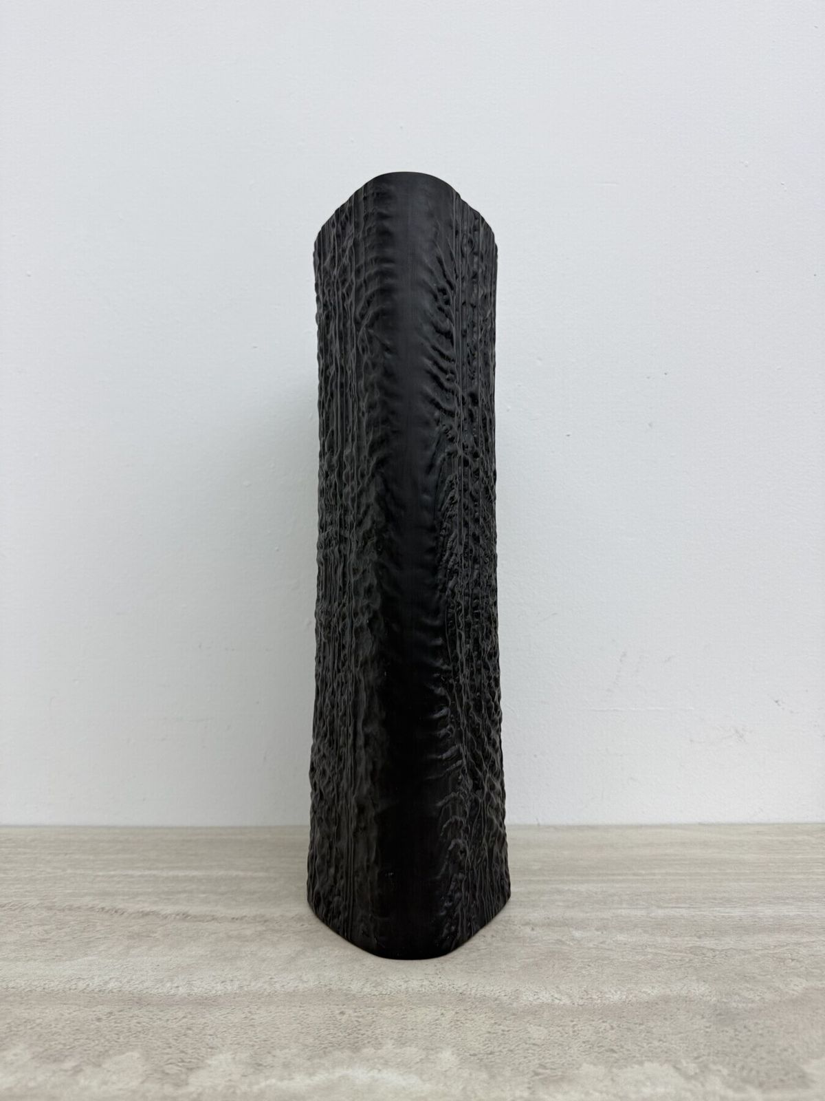 Xxl Large Black Bisque Black Porcelain Vase By Martin Freyer For Rosenthal , 1970s photo for sale