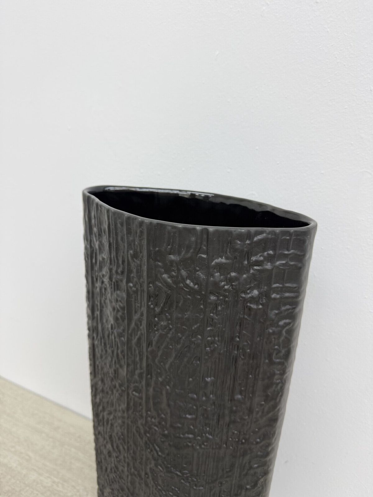 Xxl Large Black Bisque Black Porcelain Vase By Martin Freyer For Rosenthal , 1970s photo Home Decor