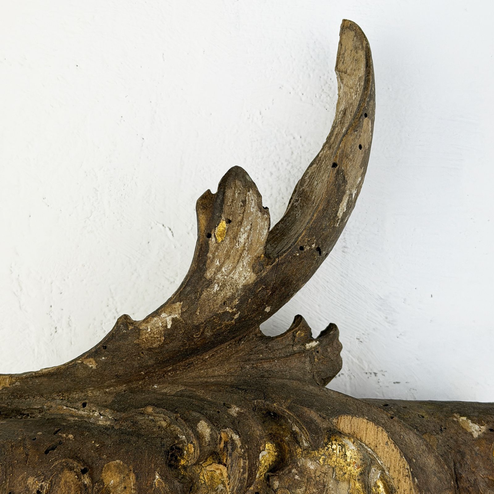 photo furniture 1700s Italian Gilt Wood Fragment, Italian Baroque Architectural Salvage Carving