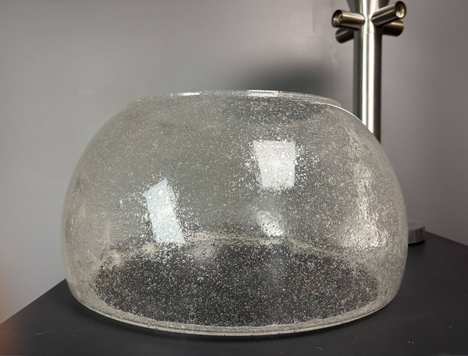 Grande lampe de table champignon Space Age mid-century, Temde Leuchten photo vintage